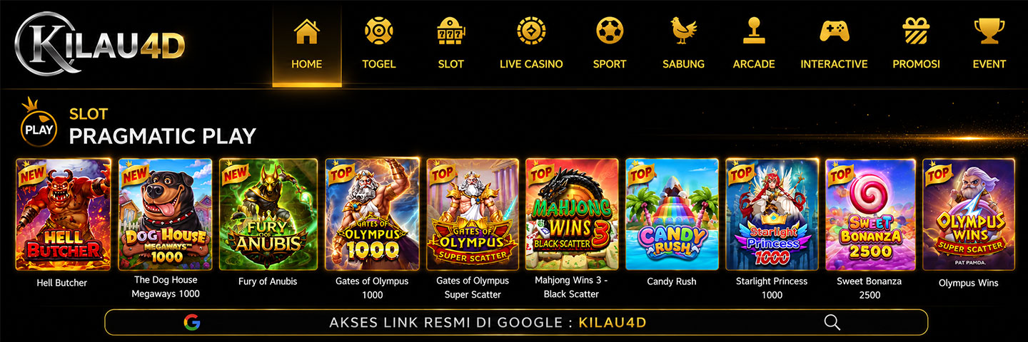 Banner promo utama KILAU4D